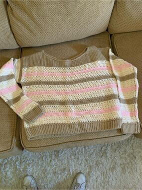 SUMMER SWEATER!  Chilly nights, call for this Hollister Loose-Knit Sweater
